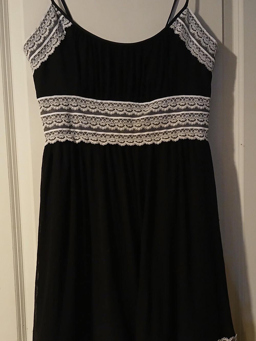 Maggy London SZ 8 100% Silk Slip dress lined VINTAGE Y2K Whimsigoth Empire Goth